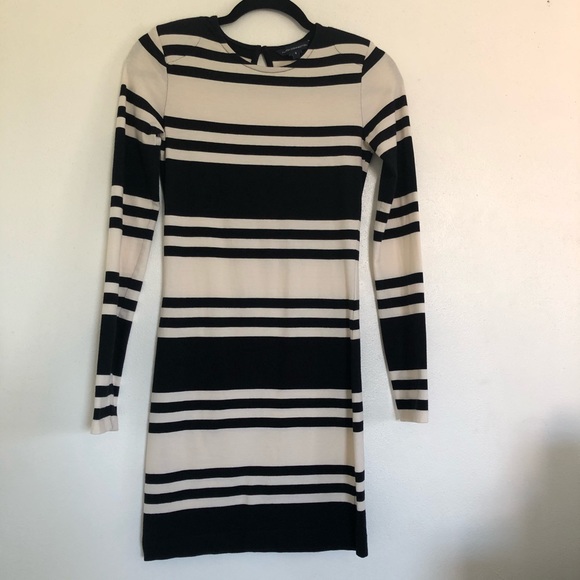 French Connection Dresses & Skirts - French Connection Black and White striped Dress.